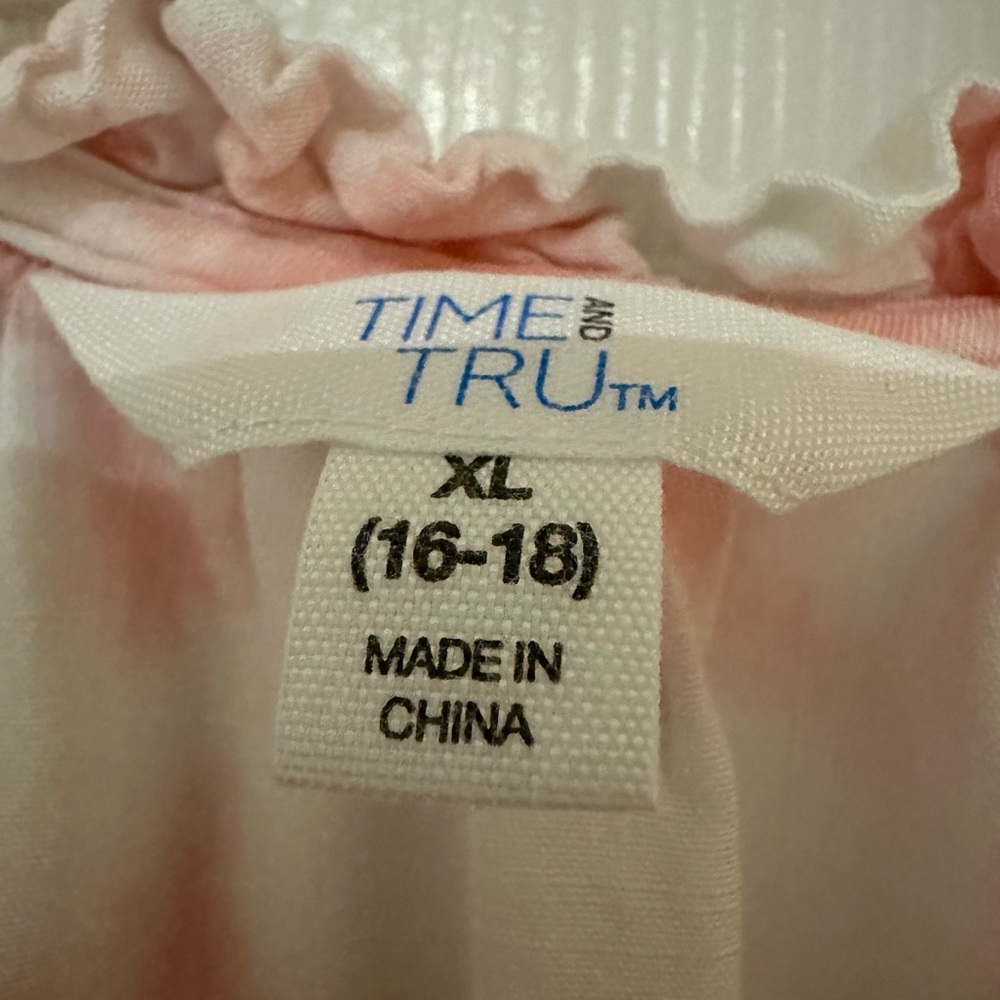 Pink and white ladies sleeveless tunic top - Picture 3 of 3